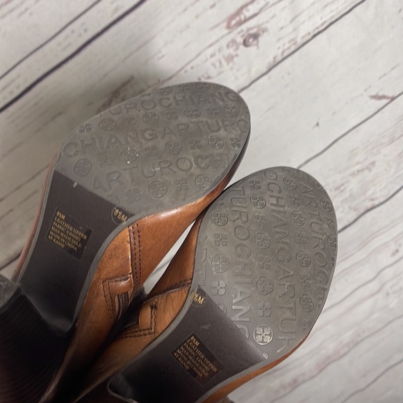 Arturo Chiang Bethina Tall Brown Heeled Boots Womens Sz 8.5! - Picture 7 of 10